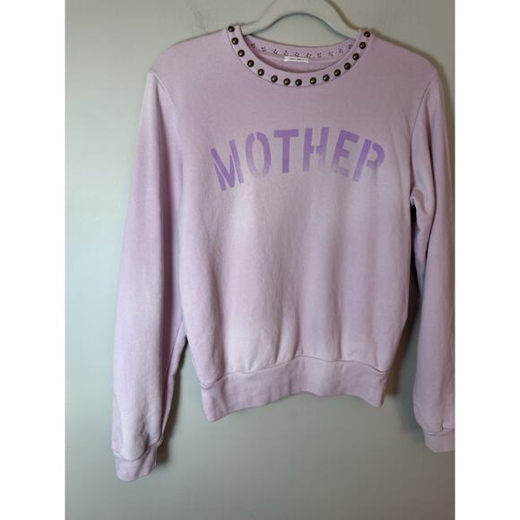 MOTHER The Camper Sweatshirt Pink Women's Sz XS NEW $198 - Picture 10 of 13